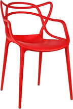 2xhome Modern Dining Chair | Stackable Indoor or Outdoor Entangled Side Chair | - Image 5