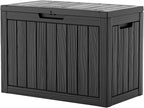 55 Gal Waterproof Resin Outdoor Storage Box UV Resistant Deck Box | Storage by EASYUP