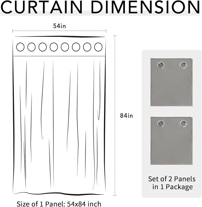 Easy-Going 100% Waterproof Outdoor Curtains 54x84 inch, Gazebo and Pergola 2 - Image 7