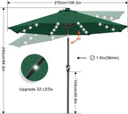 ABCCANOPY Solar Led Patio Umbrella - Image 3