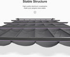 PURPLE LEAF Outdoor Pergola 10' X 13' Retractable Canopy Aluminum, Custom Shade - Image 6