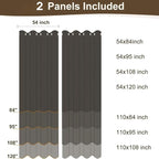 Semi Voile White Sheer Outdoor Curtains - Image 8