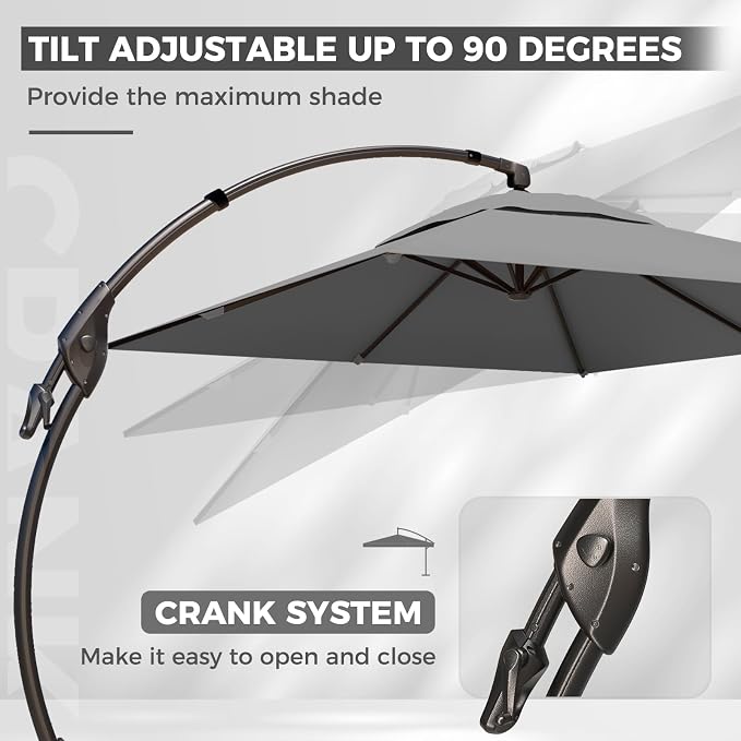 Grand patio 9x12 FT Large Cantilever Umbrella - Image 5