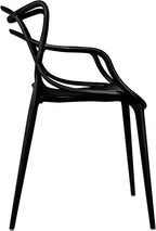 2xhome Modern Dining Chair | Stackable Indoor or Outdoor Entangled Side Chair | - Image 5