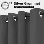 Easy-Going Outdoor Curtains for Patio 1 Panel, 54x96 inch, Weatherproof Privacy - Image 2