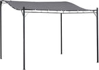 Outsunny 10' x 10' Steel Outdoor Pergola Gazebo Patio Canopy Gray | by Outsunny