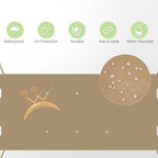 85x208 in Pergola Shade Cover for L-PG080PST Pergola | Khaki, Cover Only - Image 5