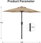 Simple Deluxe 9' Patio Umbrella Outdoor Table Market Yard Umbrella - Image 4