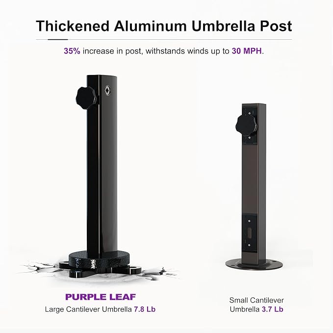 PURPLE LEAF Cantilever Umbrella - Image 4