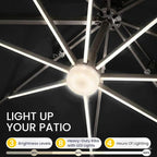 10x10 FT Outdoor Cantilever Patio Umbrella - Image 4