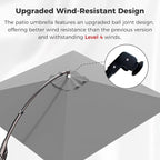Grand patio 10x10 FT Large Cantilever Square Umbrella - Image 4