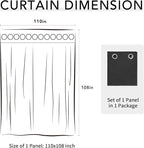 Easy-Going 100% Waterproof Outdoor Curtains 110x108 inch, Gazebo and Pergola 1 - Image 7