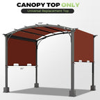 85x208 in Pergola Shade Cover for L-PG080PST | Brick Red, Cover Only, - Image 2