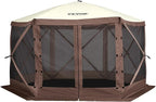 VEVOR Pop Up Gazebo Screen Tent 6 Sided Canopy Sun Shelter - Image 8