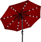 Best Choice Products 10ft Solar Polyester LED Lighted Patio Umbrella w/Tilt by Unknown