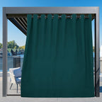 Easy-Going Outdoor Curtains for Patio 1 Panel, 150x96 inch, Teal | Waterproof - Image 3
