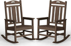 Oversized Outdoor Rocking Chairs, High Back Patio Rockers by CIOKEA