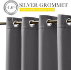 NICETOWN Gazebo Curtains Outdoor Waterproof W100 x L84 in Grey | Windproof - Image 3