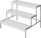 aboxoo 3-Tier Rectangular Metal Plant Stand, Ladder Flower Pot Rack | by aboxoo