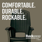Rockaway Heavy Duty All Weather Patio or Deck Rocking Chair, and Patio - Image 6