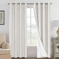 H.VERSAILTEX 100% Blackout Curtains Linen Textured Blackout Curtains by HVERSAILTEX