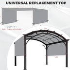 17' x 6.8' Waterproof Pergola Canopy Replacement Cover, Light Gray | Waterproof - Image 3