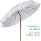 AMMSUN 7.5ft Hula Thatched Hawaiian Tiki Patio Beach Umbrella - Image 2