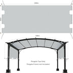 85"x 208" Universal Pergola Shade Cover, Garden Shade Replacement - Image 2