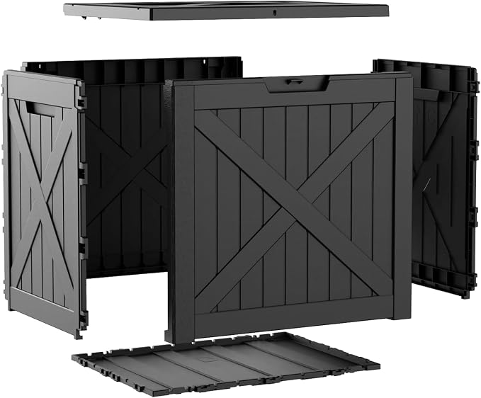 32 Gallon Deck Box, Waterproof Outdoor Storage Boxes - Image 6