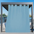 Easy-Going Outdoor Curtains for Patio 1 Panel, 110x120 inch, Sky Blue | - Image 3