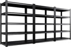 46''W Garage Shelving, AdjustableTall Heavy Duty Shelving, 5T Garage Shelves by KORVENA
