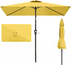 6.5' x 10' Rectangular Patio Umbrella Large Outdoor Market Umbrella w/UV by PatioKingdom