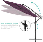 Best Choice Products 10ft Offset Cantilever Hanging Market Patio Umbrella - Image 4