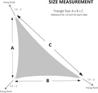 AsterOutdoor Sun Shade Sail Triangle 12' x 12' x 17' UV Block Canopy - Image 4