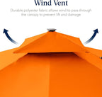 Best Choice Products 12x12ft LED Cantilever Patio Umbrella w/Base Included & - Image 7