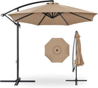 Best Choice Products 10ft Offset Hanging Market Patio Umbrella w/Easy Tilt by Unknown