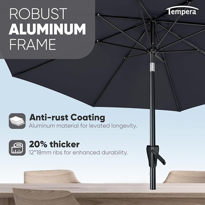 Tempera Patio Market Outdoor Table Umbrella - Image 3