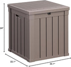 PatioZen 50 Gallon Resin Deck Box, Lockable Patio Outdoor Storage Box - Image 7
