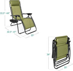 Best Choice Products Set of 2 Adjustable Steel Mesh Zero Gravity Lounge Chair - Image 3