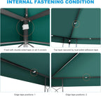 10x10 Gazebo Canopy Replacement Top, 300D High-Density Waterproof Single Layer - Image 6