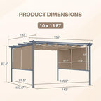 10 x 13 ft Outdoor Pergola - Image 5