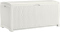 Suncast 99 Gallon Wicker Horizontal Outdoor Deck Box by Unknown