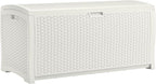 Suncast 99 Gallon Wicker Horizontal Outdoor Deck Box by Unknown