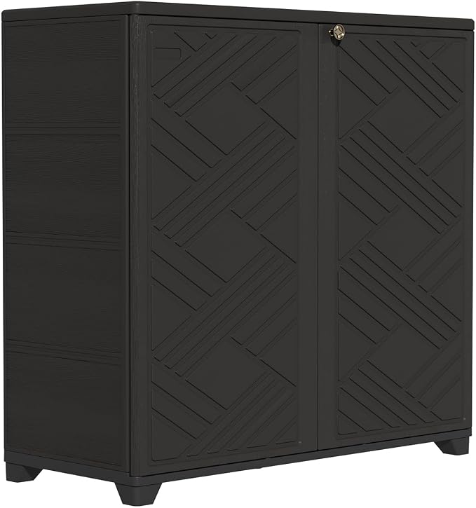 ZZM Indoor/Outdoor Storage Cabinet Waterproof, All Weather Outdoor Storage by ZZM