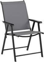 GIANTEX Set of 4 Folding Patio Chairs, Outdoor Portable Dining Chairs - Image 5