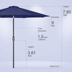 Tempera Patio Market Outdoor Table Umbrella - Image 8