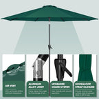 Tempera Patio Market Outdoor Table Umbrella - Image 3