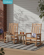 Oversized Outdoor Rocking Chairs Set of 6, 380lbs Heavy-Duty Large Patio Rocker - Image 2