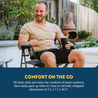 GCI Outdoor Comfort Pro Chair, Heathered Pewter Gray - Image 6