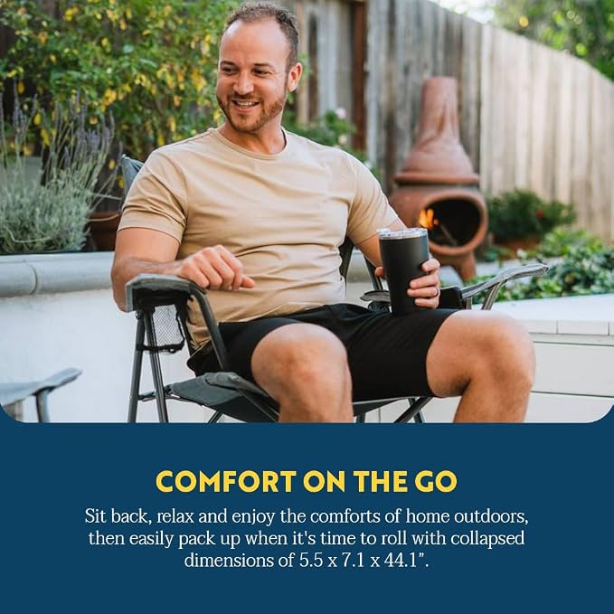 GCI Outdoor Comfort Pro Camping Chair | Collapsible Folding Chair - Image 6